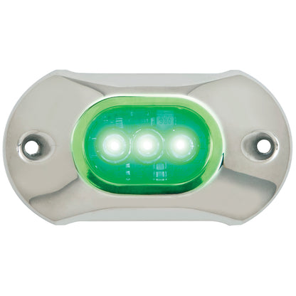 Attwood Light Armor Underwater LED Light  3 LEDs   Green 65UW03G7