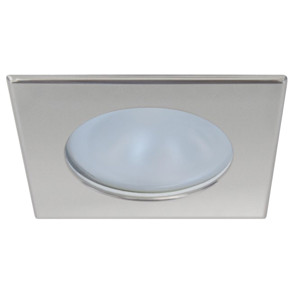 Quick Blake XP Downlight LED   4W IP66 Screw Mounted  Square Satin Bezel Round Warm White Light FAMP3022S02CA00