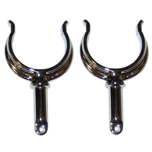 Perko Ribbed Type Rowlock Horns  Chrome Plated Zinc  Pair 1262DP0CHR