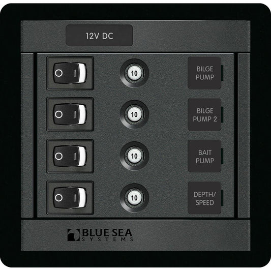 Blue Sea 1455 4 Position Switch CLB Square 1455
