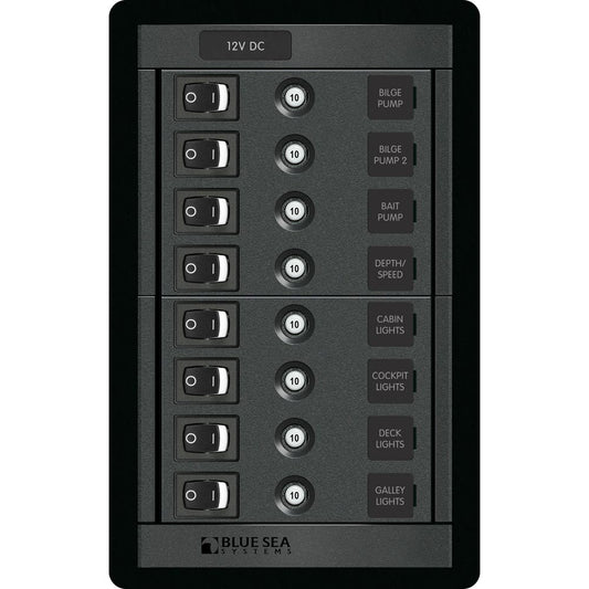 Blue Sea 1457 8 Position Switch CLB Vertical 1457