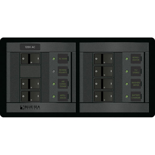 Blue Sea 1230 120V AC Main  6 Positions  Horizontal 1230