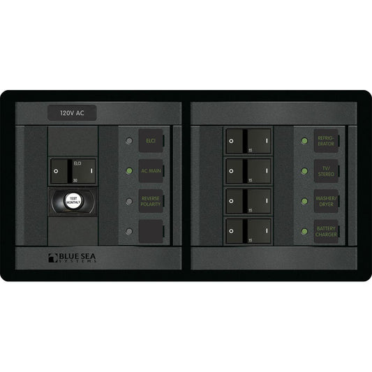 Blue Sea 1193 ELCI Main 30A Double Pole  4 Positions Horizontal 1193