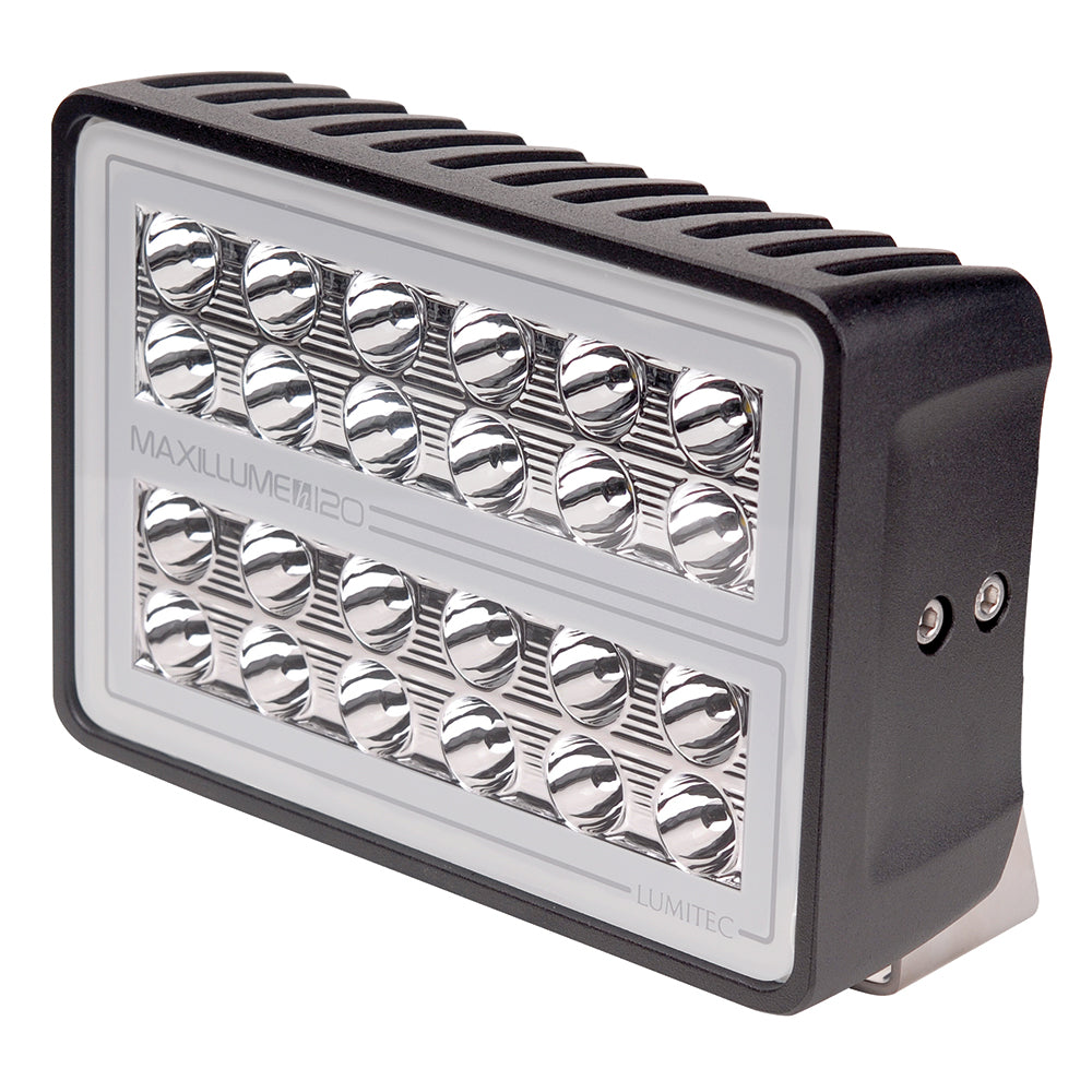Lumitec Maxillume h120  Trunnion Mount Flood Light  Black Housing  White Dimming 101347