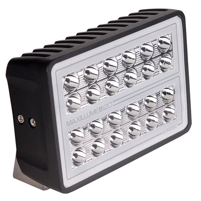 Lumitec Maxillume h120  Trunnion Mount Flood Light  Black Housing  White Dimming 101347