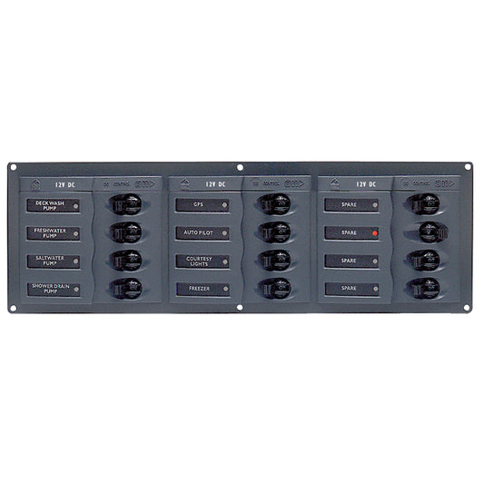 BEP DC Panel  12Way  No Meter  Horizontal 902NMH