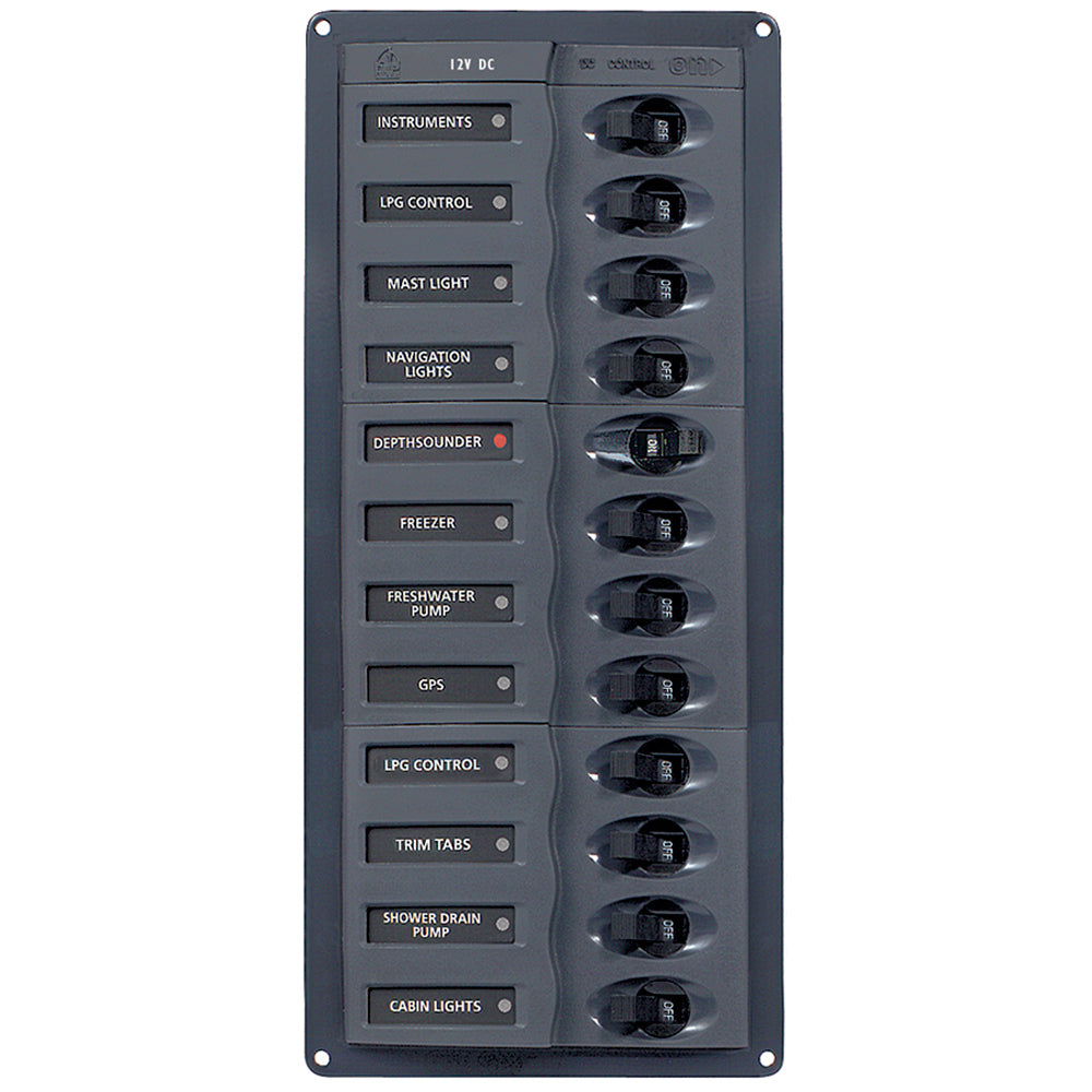 BEP DC Panel  12Way  No Meter  Vertical 902NMV