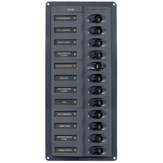 BEP DC Panel  12Way  No Meter  Vertical 902NMV