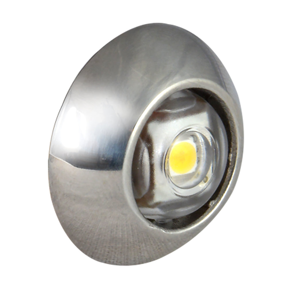 Lumitec Exuma Courtesy Light  Polished Stainless Housing  Warm White Light 101225