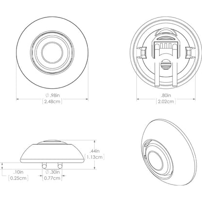 Lumitec Exuma Courtesy Light  White Housing  White Light 101052