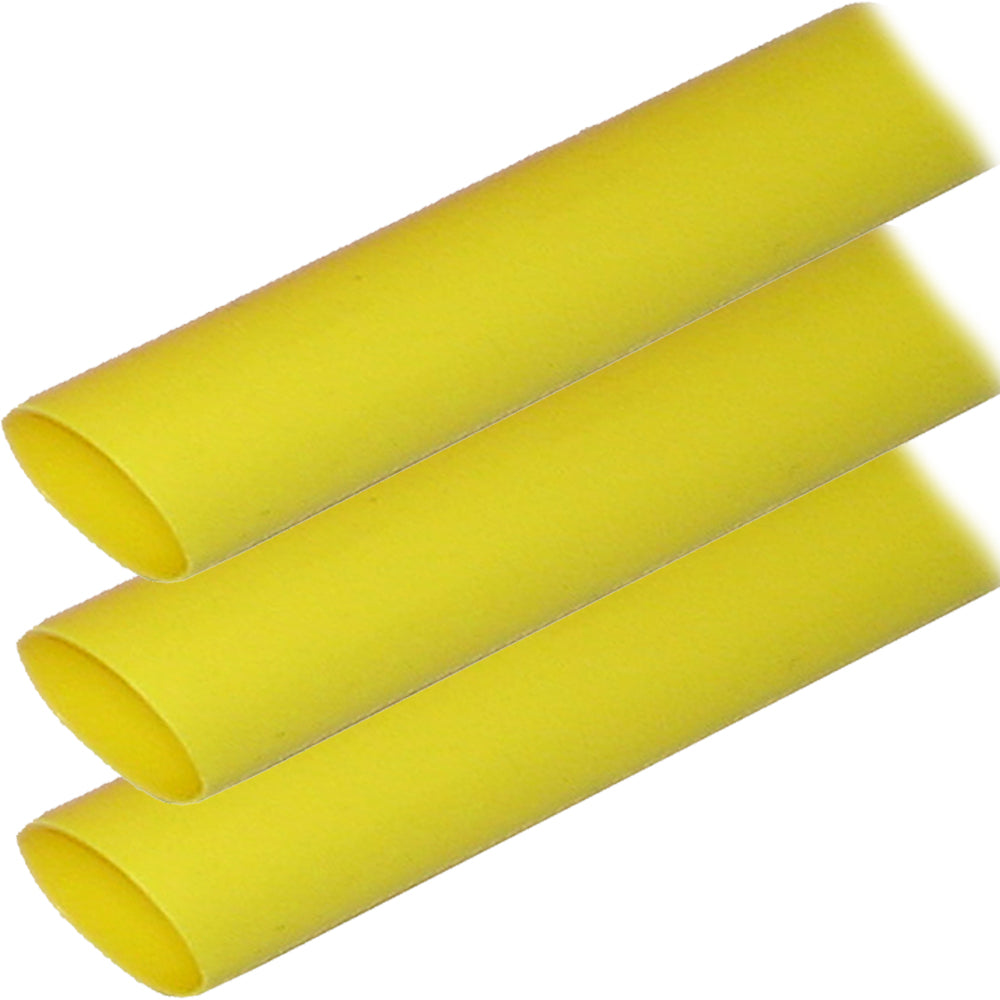 Ancor Adhesive Lined Heat Shrink Tubing ALT  1 x 6  3Pack  Yellow 307906