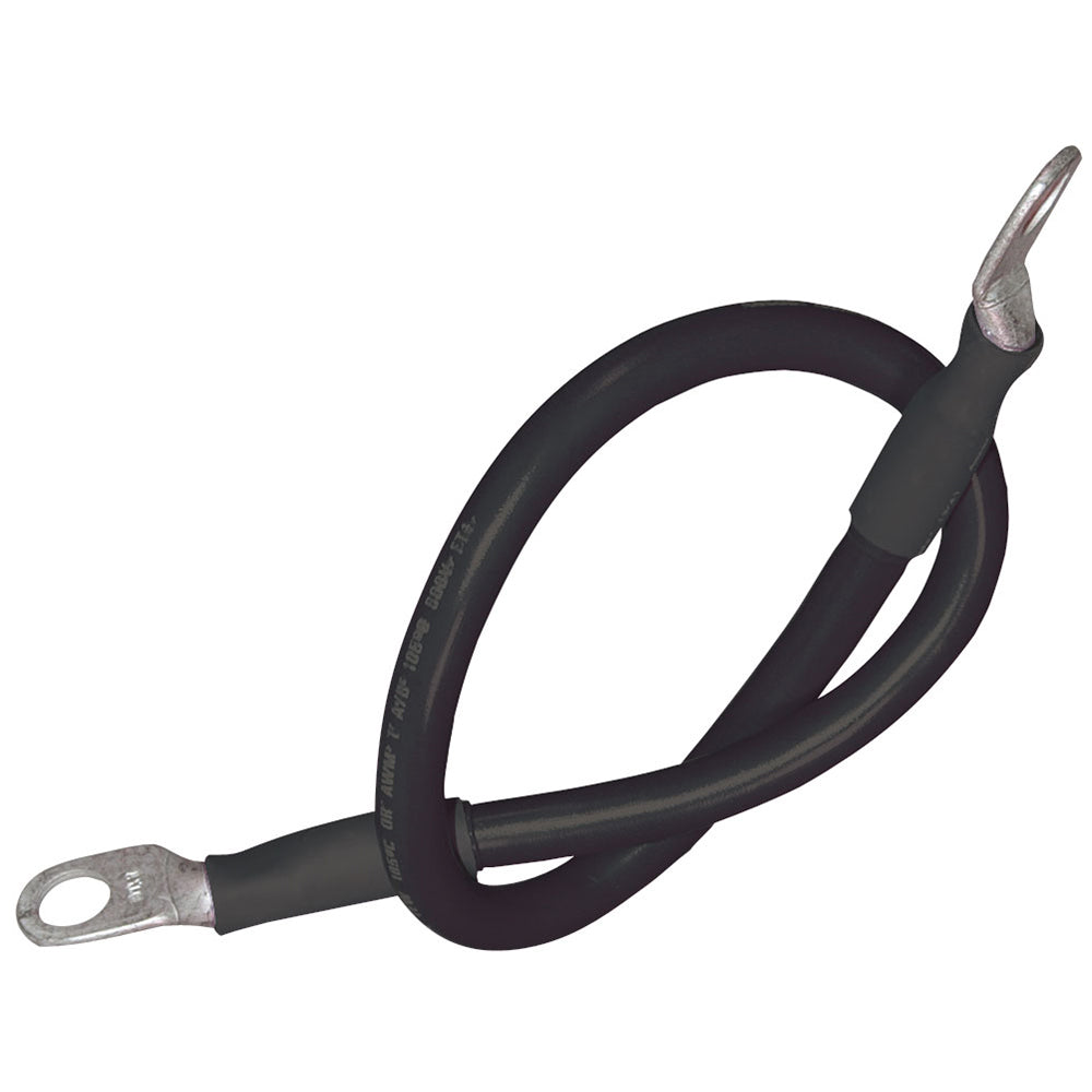 Ancor Battery Cable Assembly 4 AWG 21mm Wire 516 793mm Stud Black  18 457cm 189130