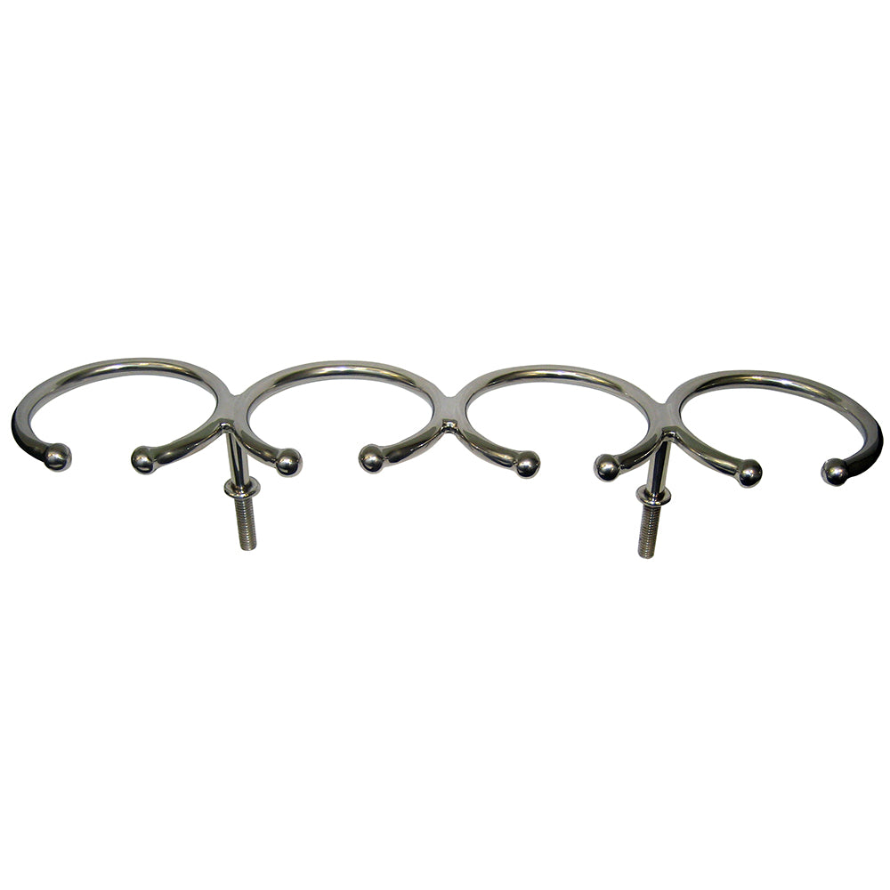 Whitecap Top Mount Ring SS Cup Holder  4Drink  Stud Mount S3515