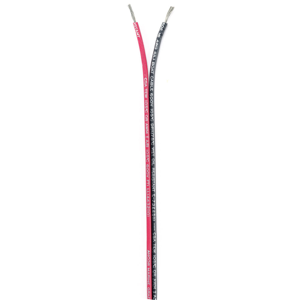 Ancor Ribbon Bonded Cable  162 AWG  RedBlack  Flat  100 153110