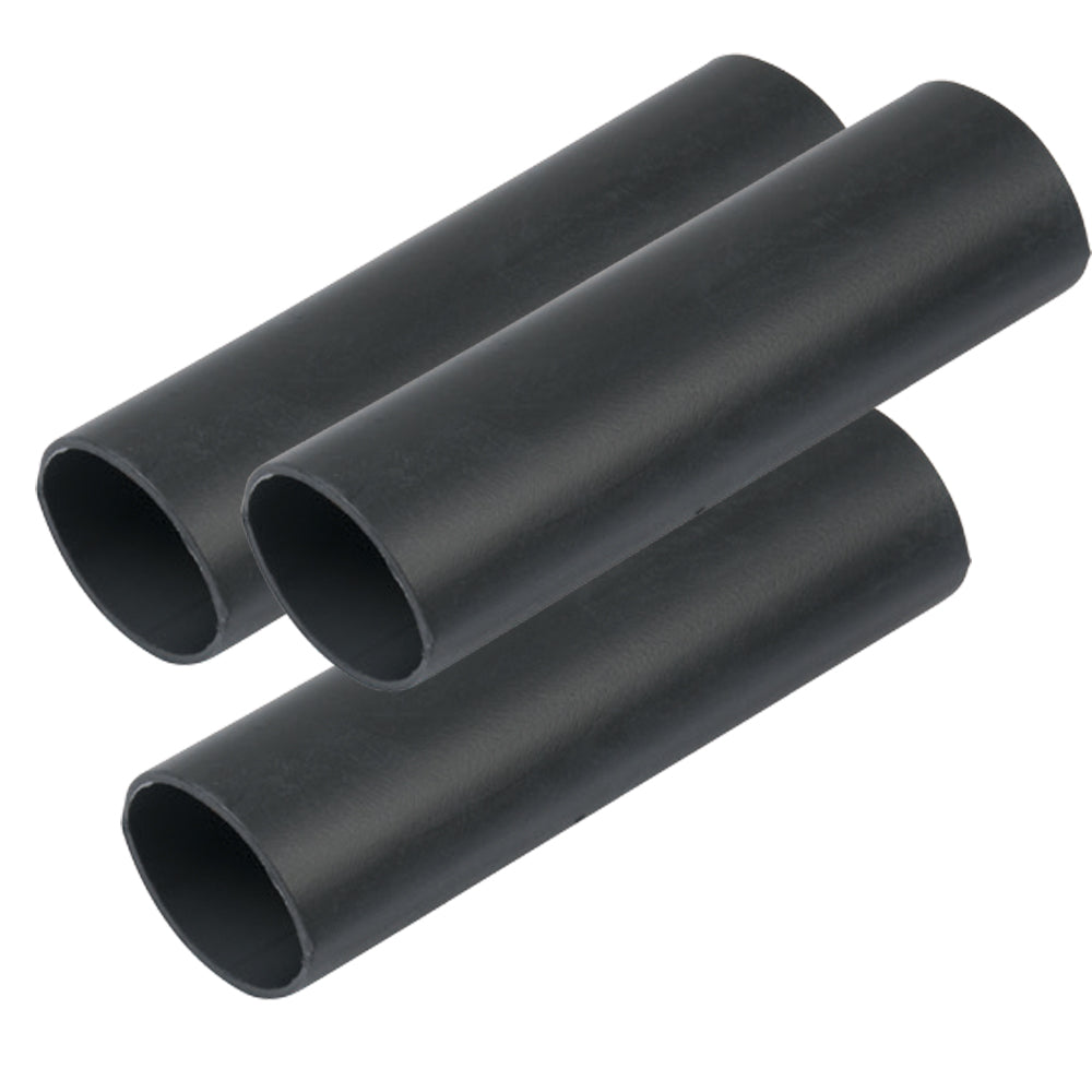 Ancor Heavy Wall Heat Shrink Tubing  34 x 12  3Pack  Black 326124