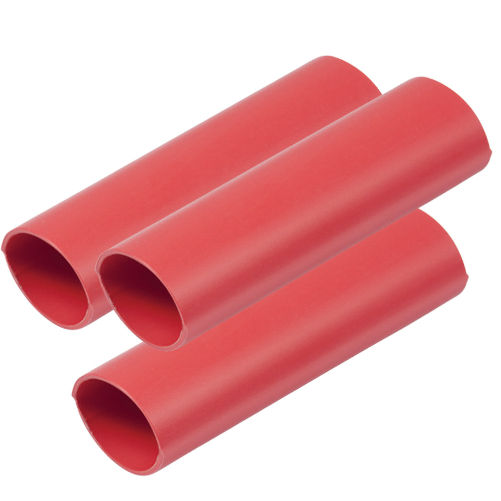 Ancor Heavy Wall Heat Shrink Tubing  34 x 6  3Pack  Red 326606
