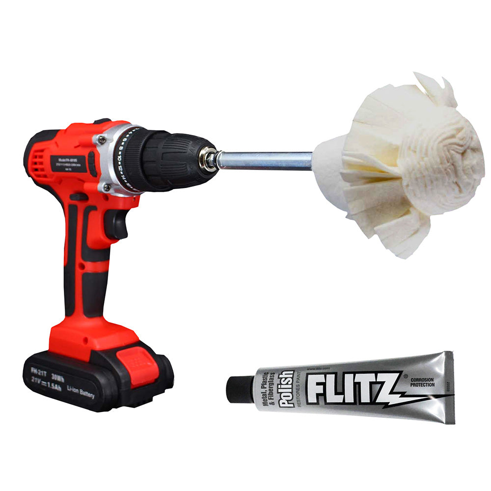 Flitz Buff Ball  Super Mini 2  White w176oz Tube Flitz Polish SM 1025050