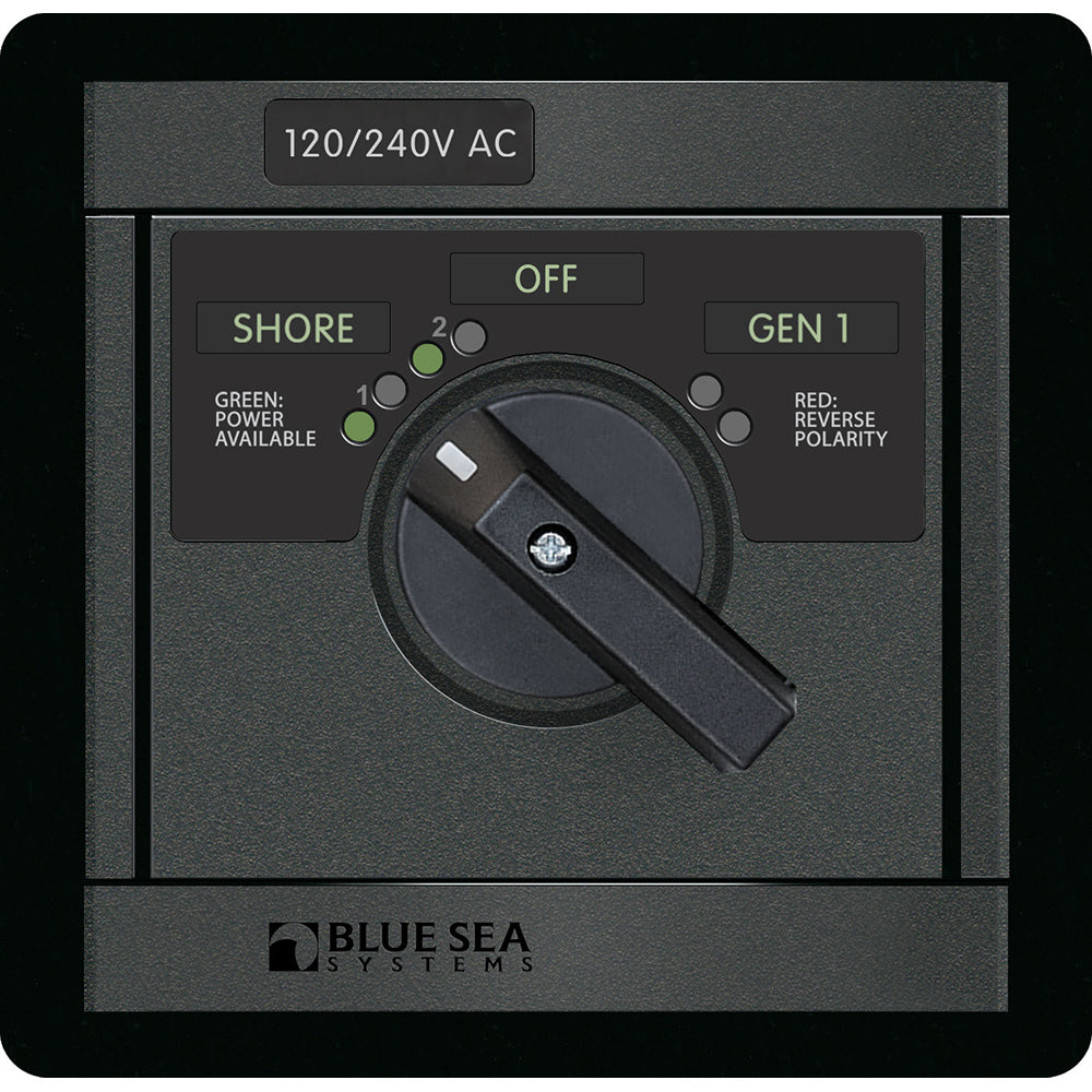 Blue Sea 1480 10240V AC  Rotary 65A OFF  2 Sources 2x120V1x240V 1480