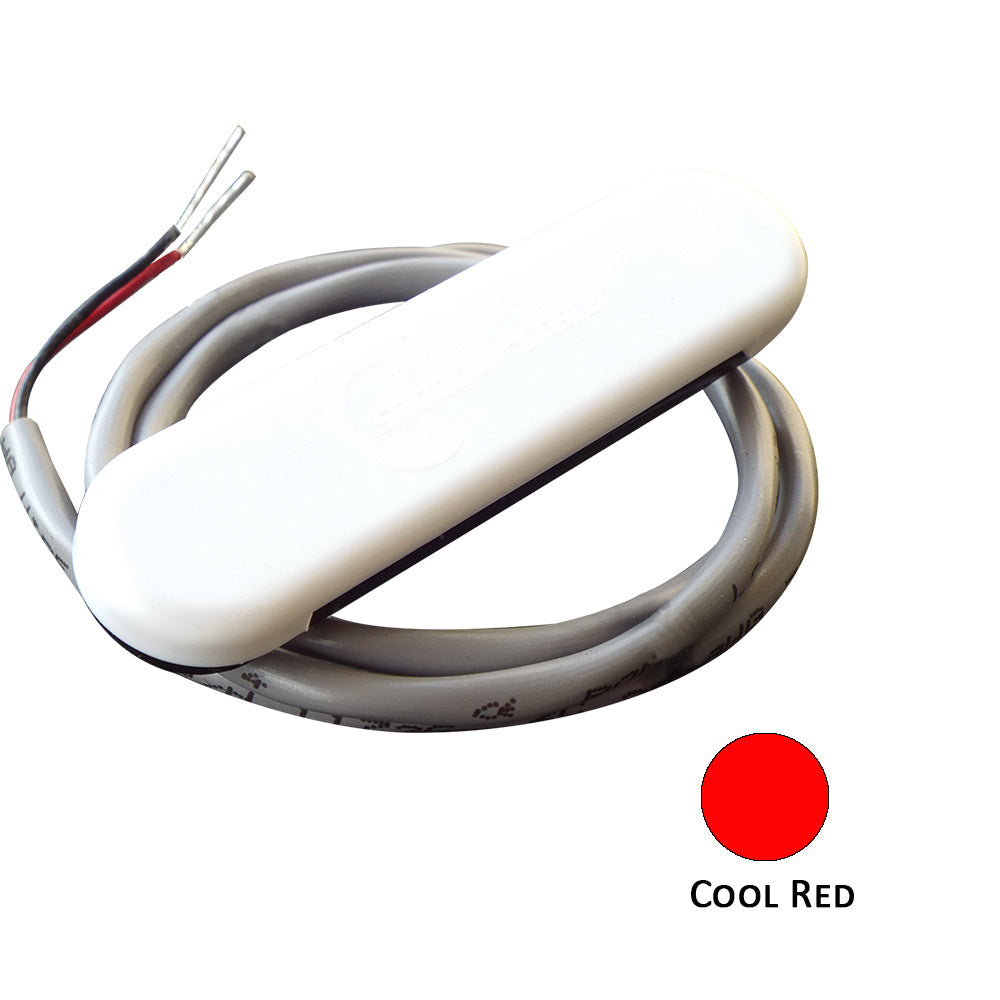 ShadowCaster Courtesy Light w2 Lead Wire  White ABS Cover  Cool Red  4Pack SCMCLCR4PACK