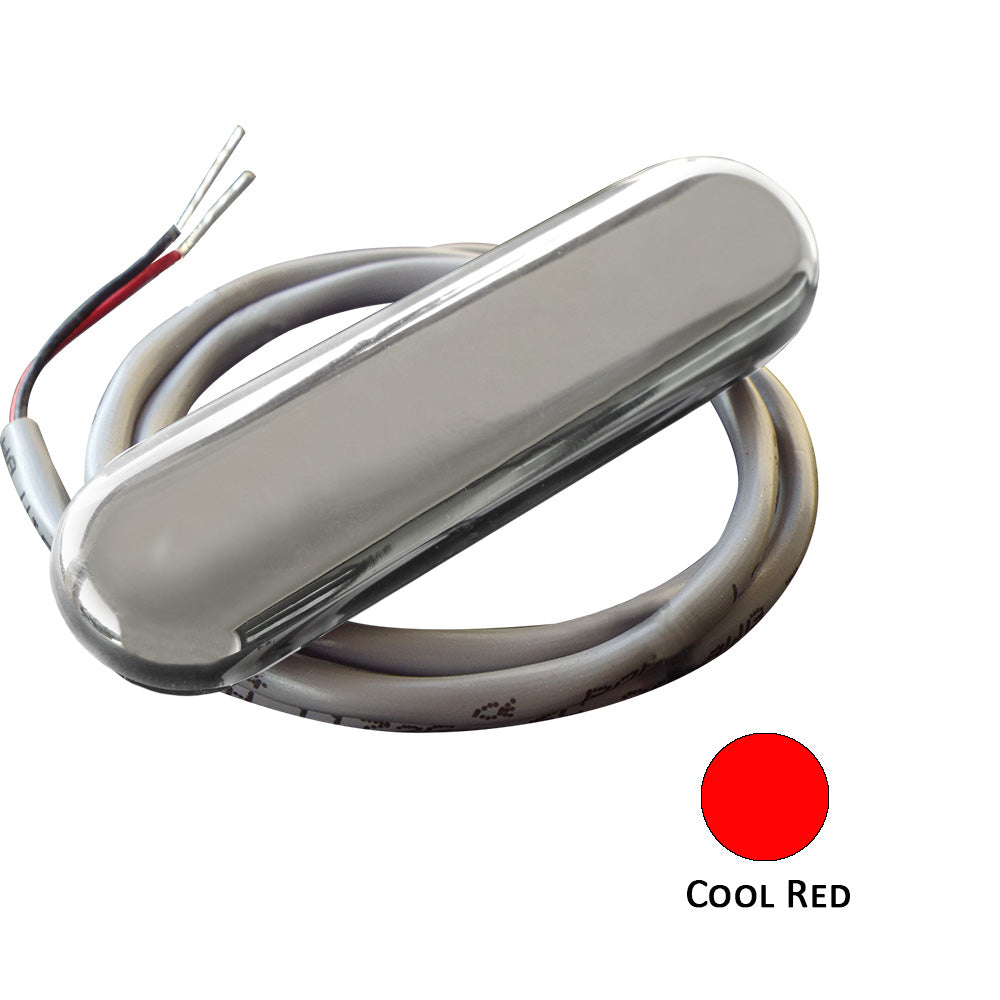 ShadowCaster Courtesy Light w2 Lead Wire  316 SS Cover  Cool Red  4Pack SCMCLCRSS4PACK