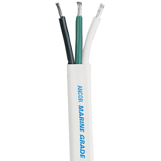 Ancor White Triplex Cable  63 AWG  Flat  50 130705