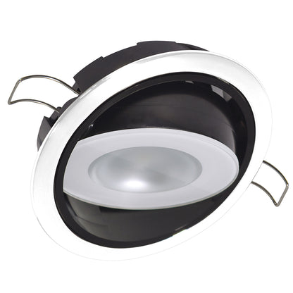 Lumitec Mirage Positionable Down Light  White Dimming RedBlue NonDimming  White Bezel 115128
