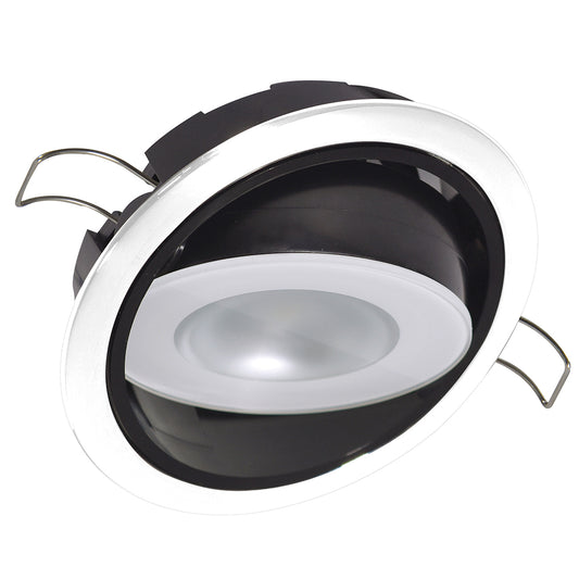 Lumitec Mirage Positionable Down Light  White Dimming RedBlue NonDimming  White Bezel 115128