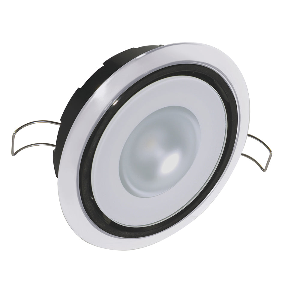 Lumitec Mirage Positionable Down Light  Warm White NonDimming  Hi CRI  White Bezel 115129