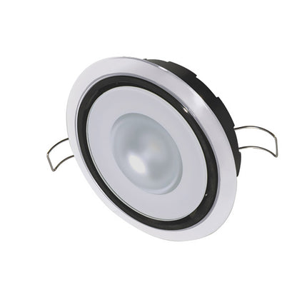 Lumitec Mirage Positionable Down Light  Warm White NonDimming  Hi CRI  White Bezel 115129