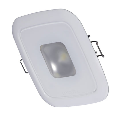 Lumitec Square Mirage Down Light  Spectrum RGBW Dimming  White Bezel 116127