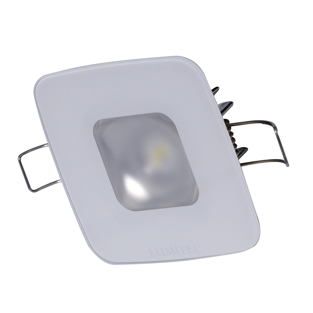 Lumitec Square Mirage Down Light  Spectrum RGBW Dimming  Glass Housing  No Bezel 116197