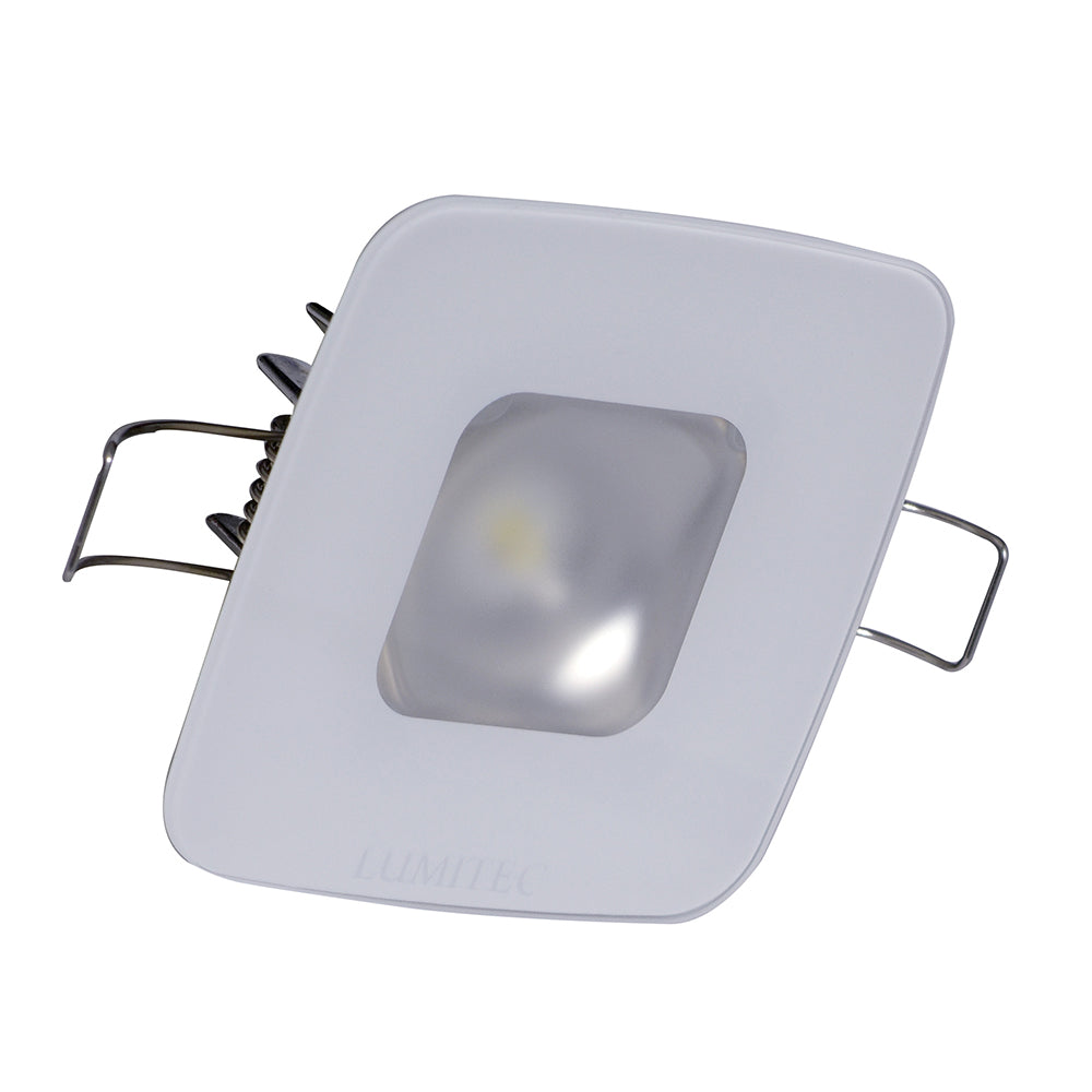 Lumitec Square Mirage Down Light  Spectrum RGBW Dimming  Glass Housing  No Bezel 116197