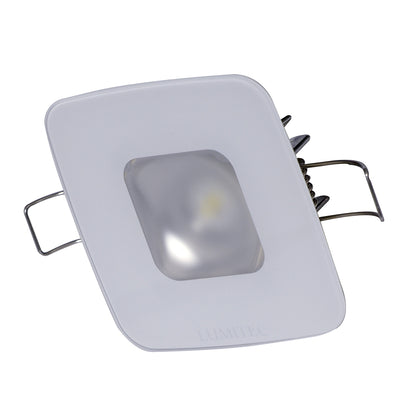 Lumitec Square Mirage Down Light  White Dimming RedBlue NonDimming  Glass Housing  No Bezel 116198