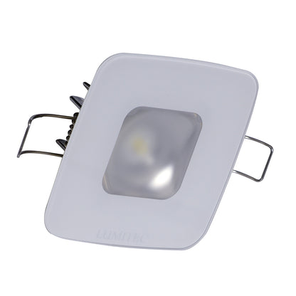 Lumitec Square Mirage Down Light  White Dimming RedBlue NonDimming  Glass Housing  No Bezel 116198