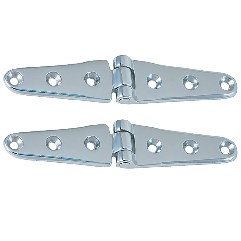 Perko 8 Chrome Plated Bronze Strap Hinges 0120DP3CHR