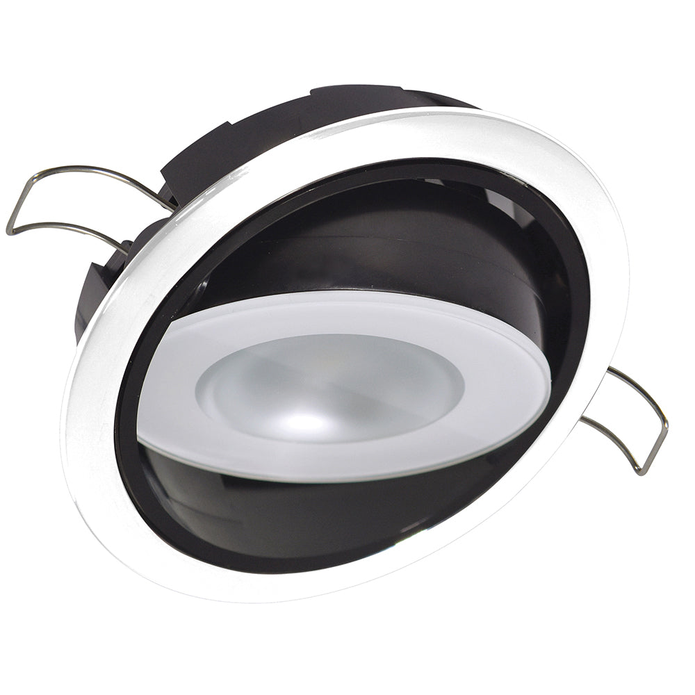 Lumitec Mirage Positionable Down Light  White Dimming  White Bezel 115123
