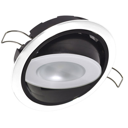 Lumitec Mirage Positionable Down Light  White Dimming  White Bezel 115123