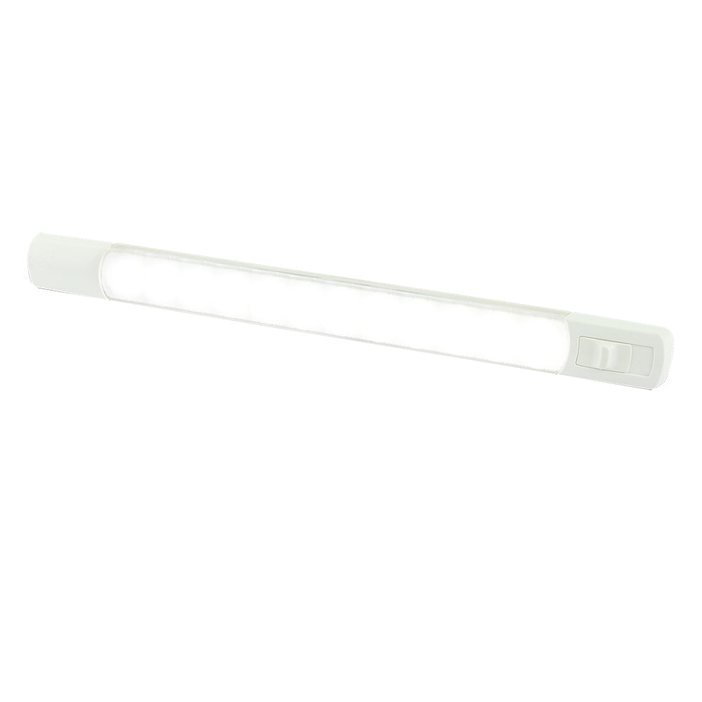 Hella Marine Surface Strip Light wSwitch  White LED  12V 958123001