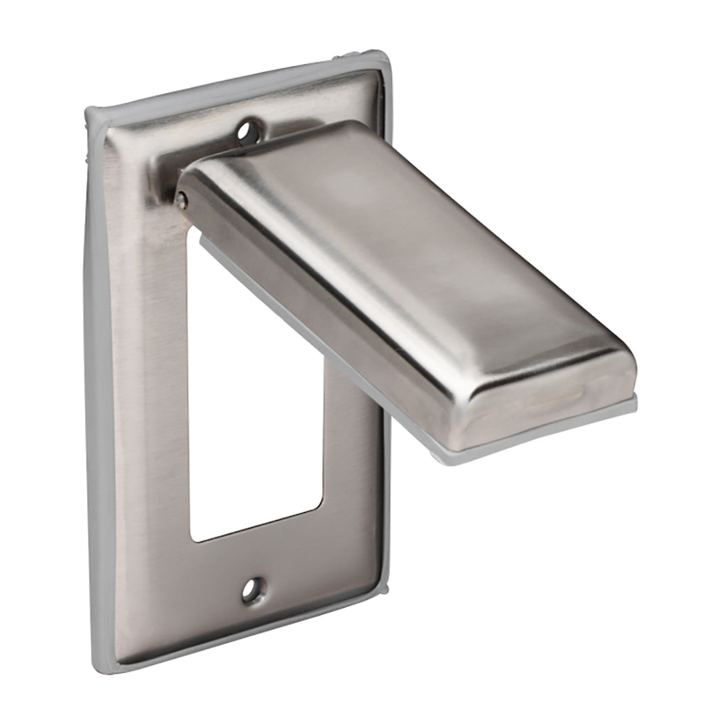 Marinco Stainless Steel Cover wLift Lid fGFCI Receptacle 7879CRFI