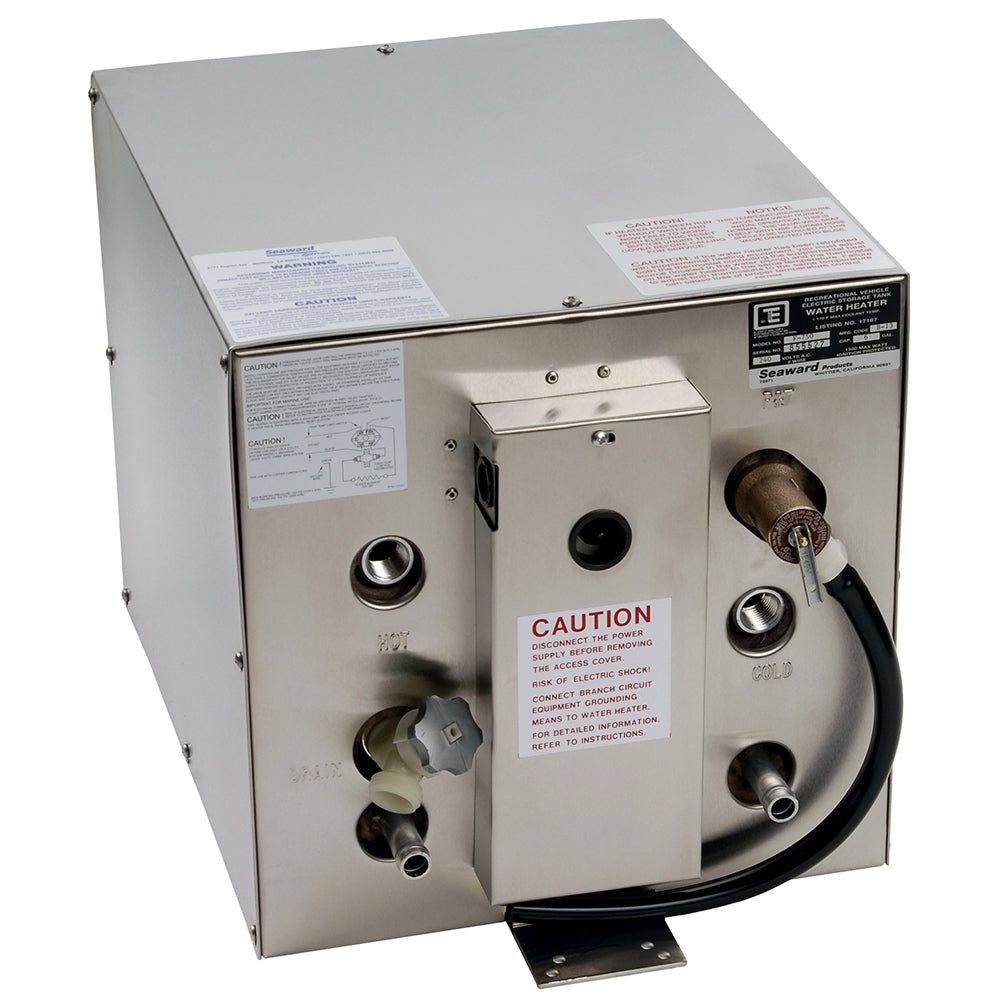 Whale Seaward 6 Gallon Hot Water Heater wFront Heat Exchanger  Stainless Steel  240V  1500W F750