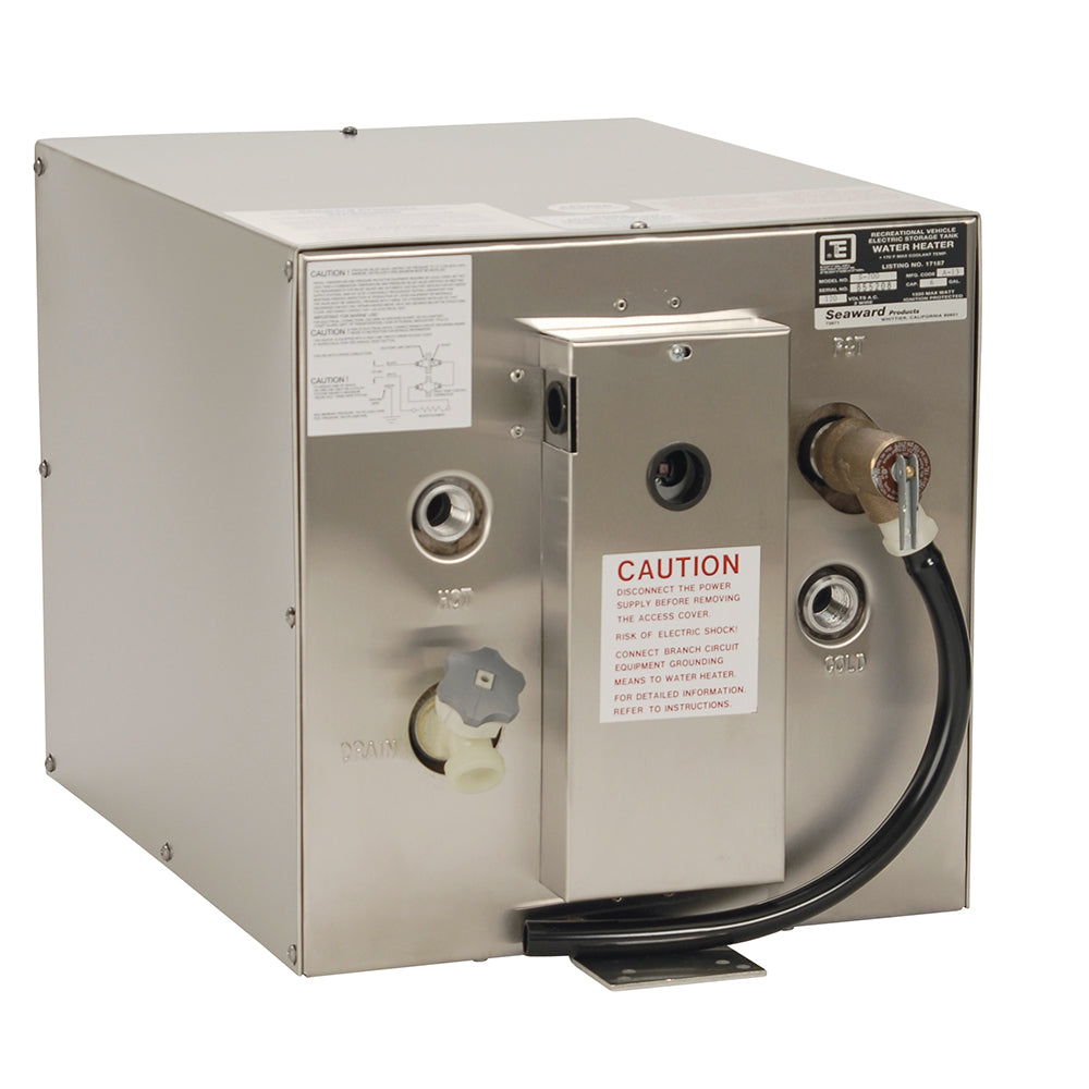 Whale Seaward 6 Gallon Hot Water Heater wRear Heat Exchanger  Stainless Steel  240V  1500W S750