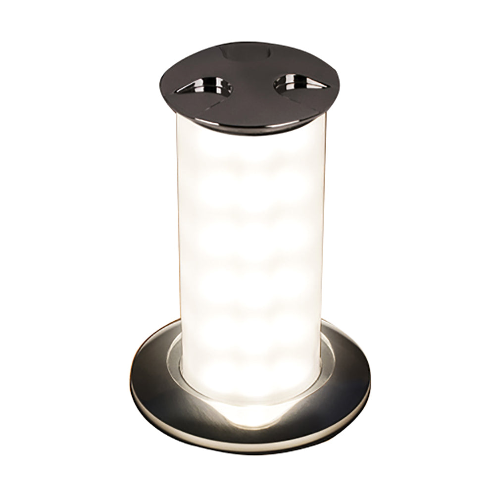 Quick Secret 3W Retractable Lamp wAutomatic Switch IP66 Mirrored Chrome Finish  Warm White LED FASP3562X12CA00