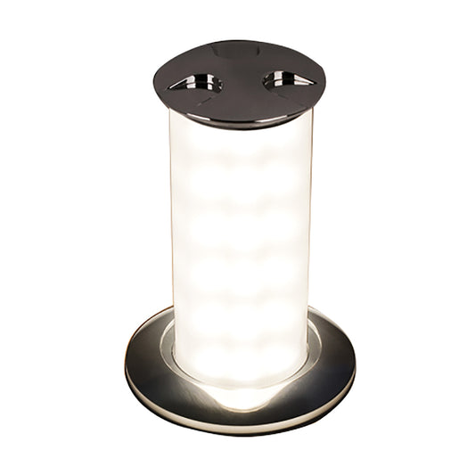 Quick Secret 3W Retractable Lamp wAutomatic Switch IP66 Mirrored Chrome Finish  Warm White LED FASP3562X12CA00
