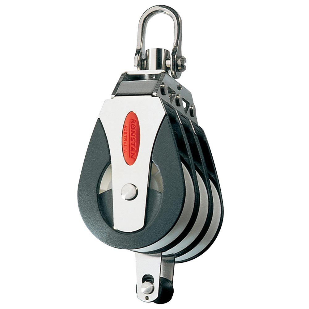 Ronstan Series 40 All Purpose Block  Triple  Becket  Swivel Head RF41310