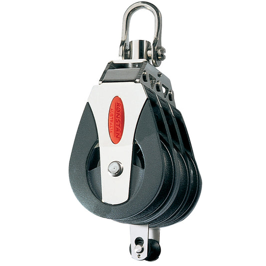 Ronstan Series 40 Ball Bearing Block  Triple  Becket  Swivel Head RF40310