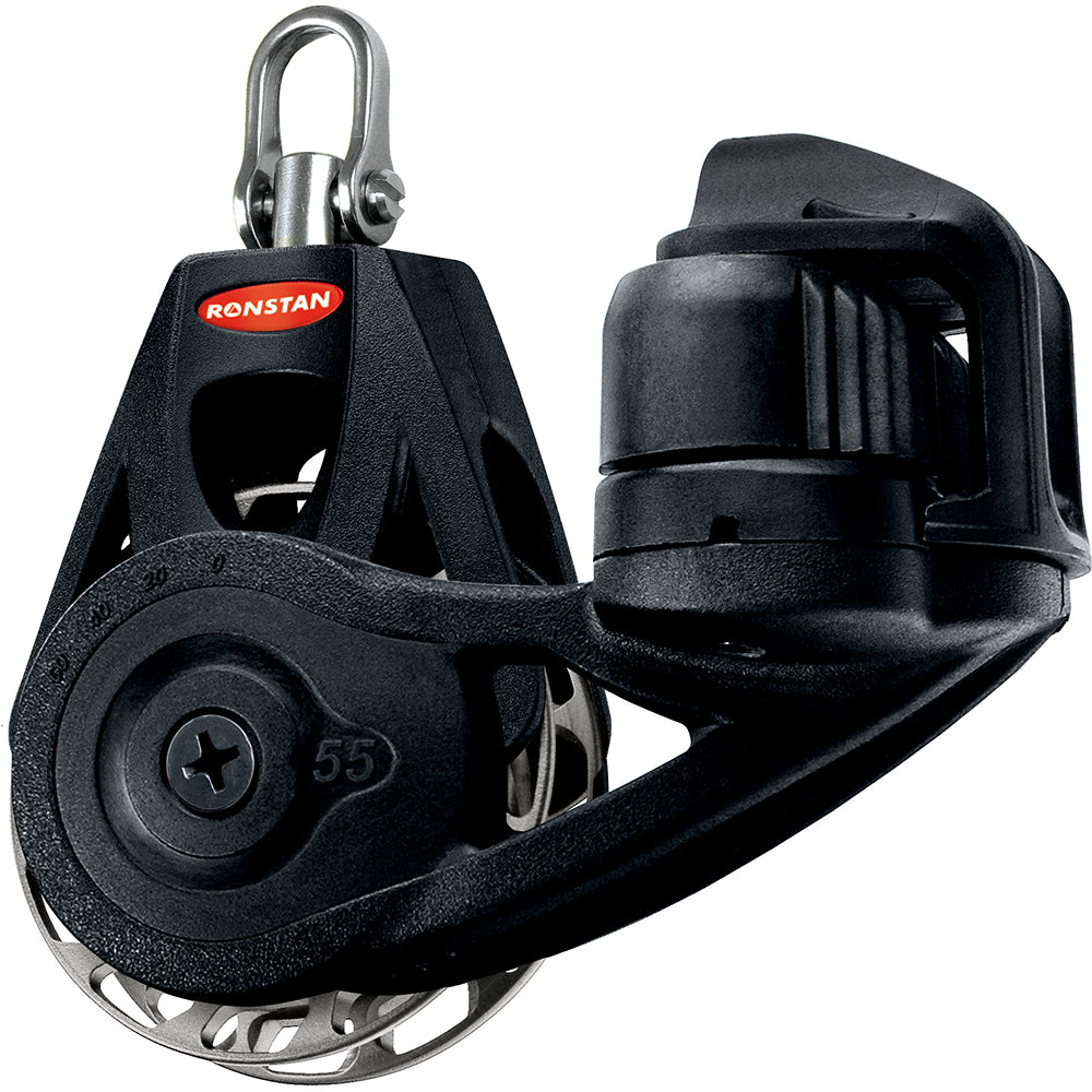 Ronstan Series 55 Ratchet Mount Orbit Block  Single Cleat Swivel  Auto RF56120