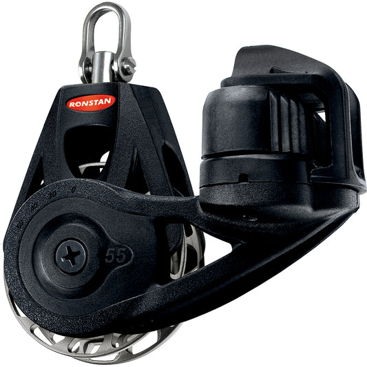 Ronstan Series 55 Ratchet Mount Orbit Block  Single Cleat Swivel  Auto RF56120