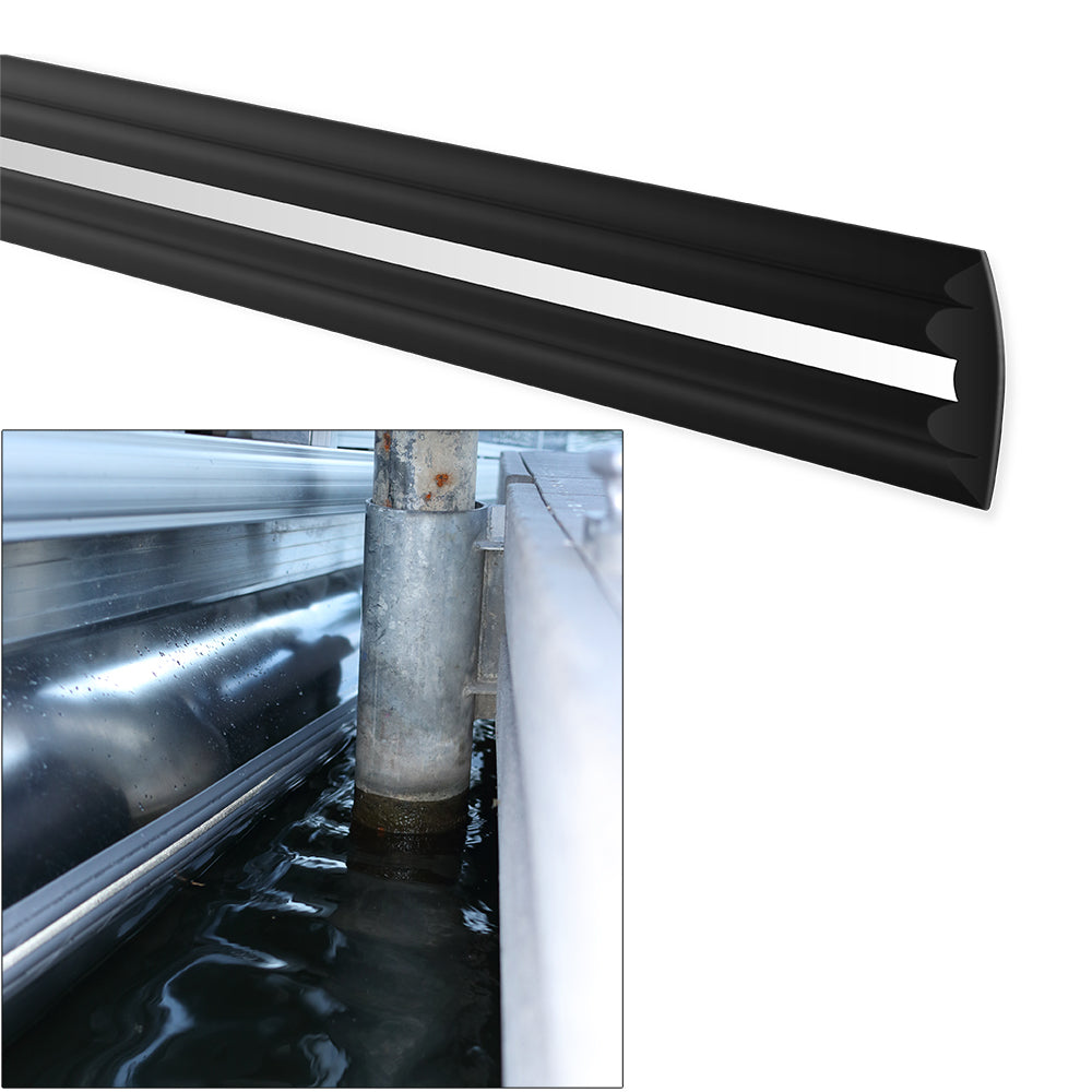 Megaware PontoonGuard  40 Kit  2 20 Guards fPontoon Up To 25  Black 30240