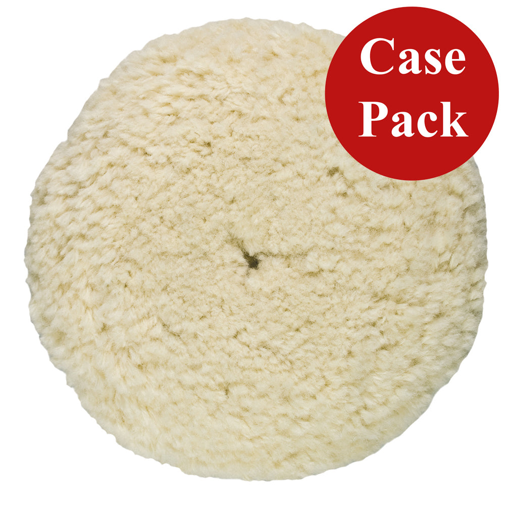 Presta Rotary Wool Buffing Pad  White Heavy Cut  Case of 12 810176CASE