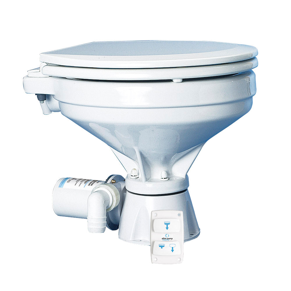Albin Group Marine Toilet Silent Electric Comfort  24V 0703013